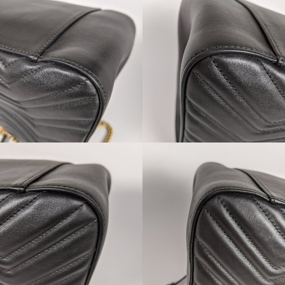 SOLD Gucci Black Marmont Gg Matelasse Tote - Picture 9 of 9